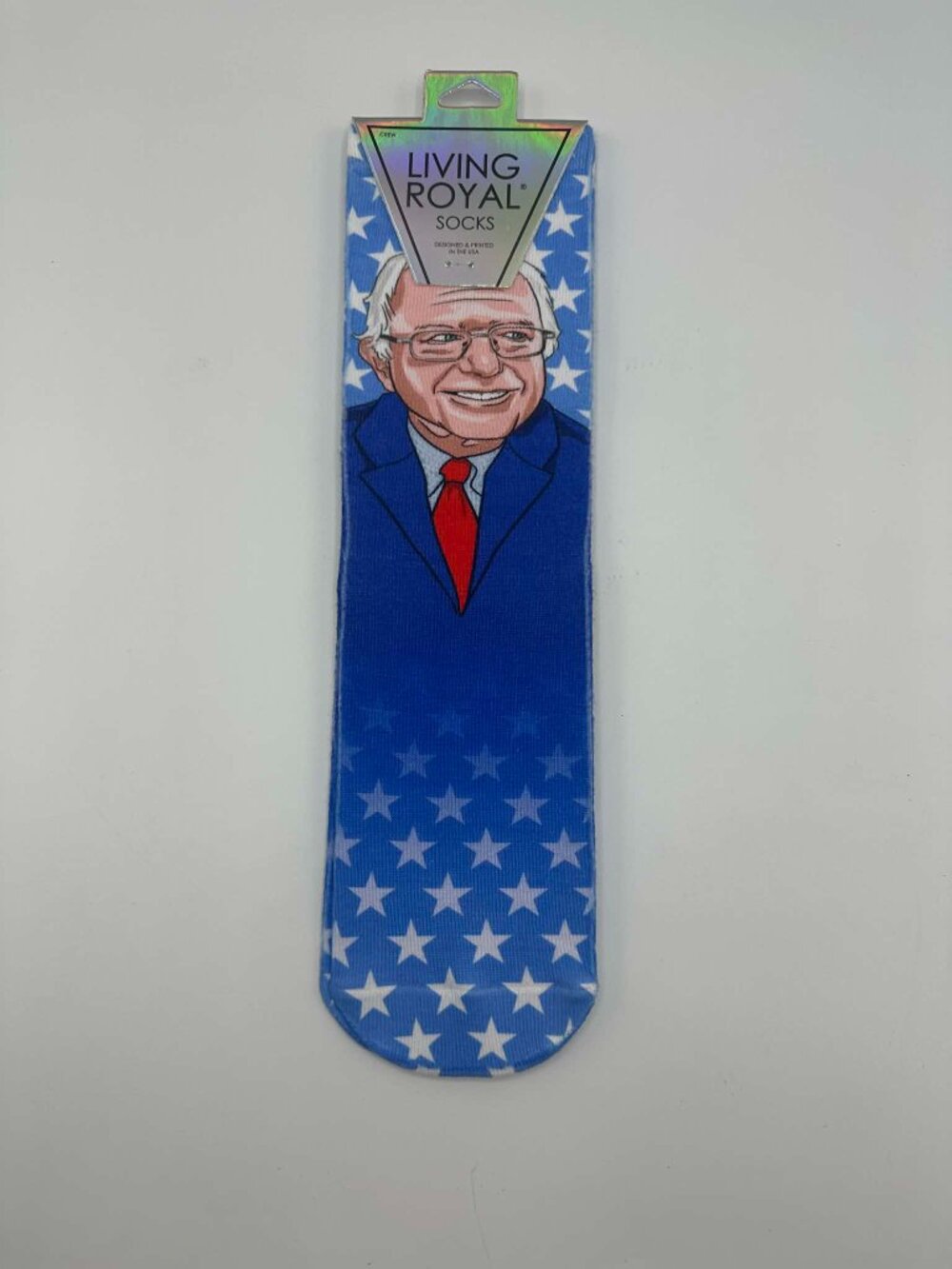 Bernie Sanders Living Royal Blue Star Socks - Picture 3 of 8